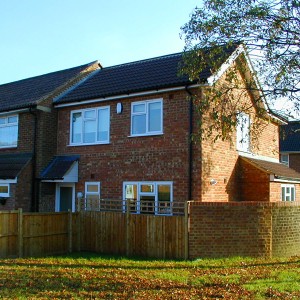 Extension on existing property to create new home
